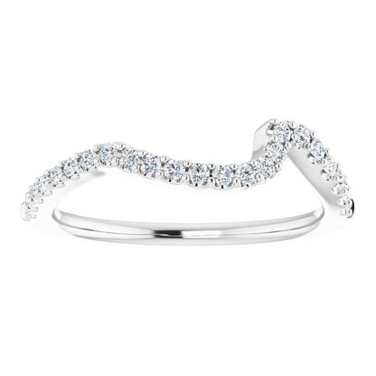 14K White Gold 1/5 CTW Natural Diamond Matching Band, 1.5 mm