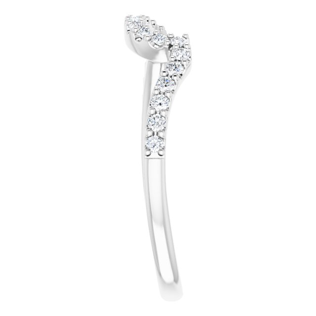 14K White Gold 1/5 CTW Natural Diamond Matching Band, 1.5 mm