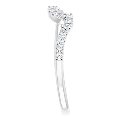 14K White Gold 1/5 CTW Natural Diamond Matching Band, 1.5 mm