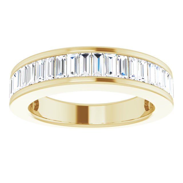 14K Yellow Gold 3/4 CTW Natural Diamond Anniversary Band