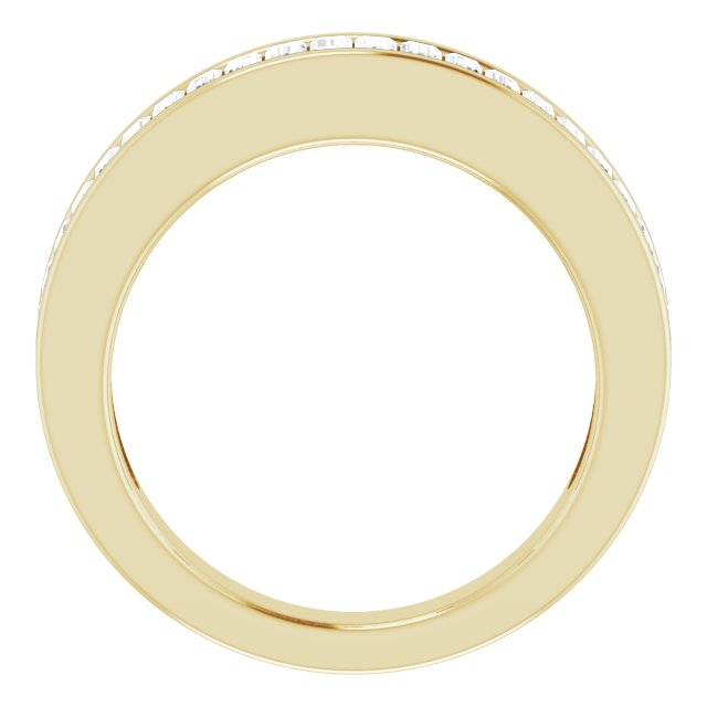 14K Yellow Gold 3/4 CTW Natural Diamond Anniversary Band