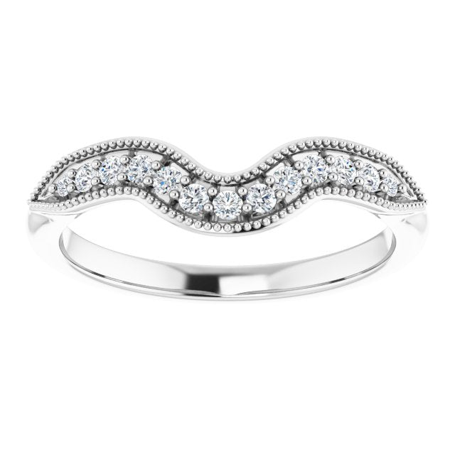 1/6 CTW Natural Diamond Matching Band, 5.5 mm