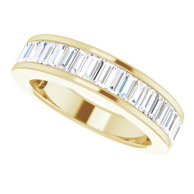 14K Yellow Gold 3/4 CTW Natural Diamond Anniversary Band