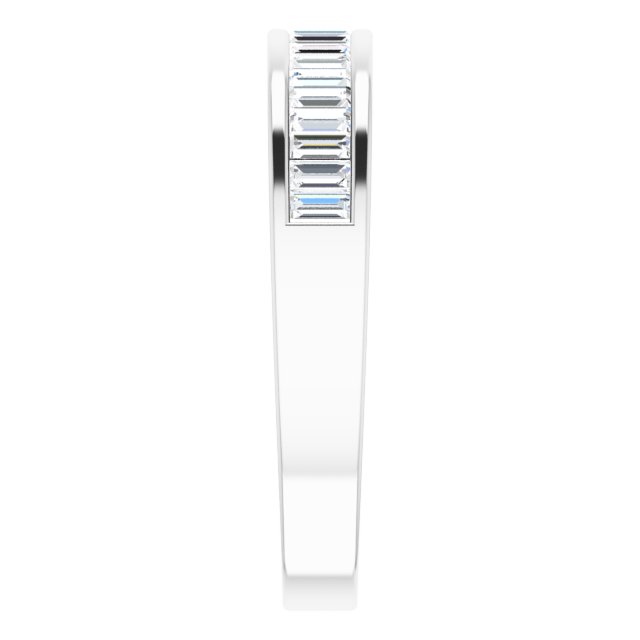 14K White Gold 1/2 CTW Natural Diamond Anniversary Band
