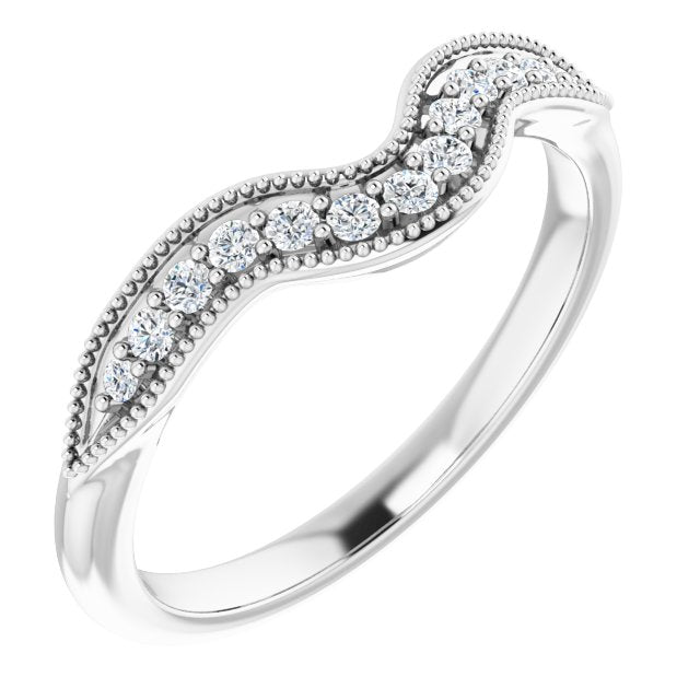 1/6 CTW Natural Diamond Matching Band, 5.5 mm
