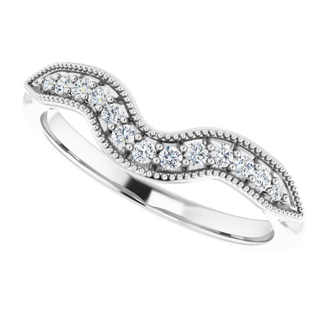 1/6 CTW Natural Diamond Matching Band, 5.5 mm