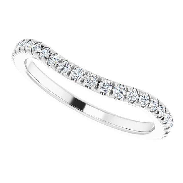 3/8 CTW Natural Diamond French-Set Matching Band