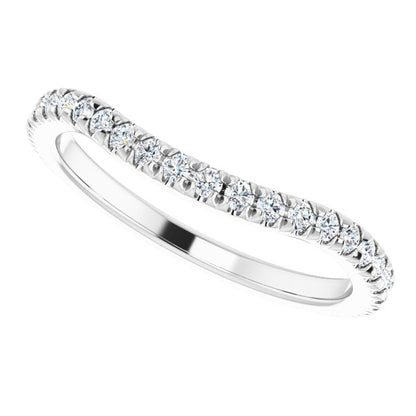3/8 CTW Natural Diamond French-Set Matching Band