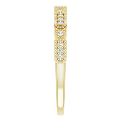 1/10 CTW Natural Diamond Anniversary Band, 1 mm