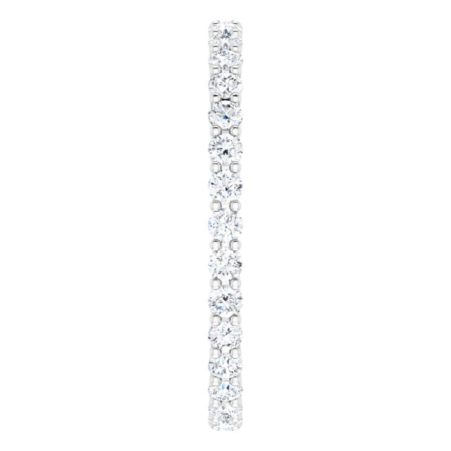 18K White Gold 1/2 CTW Natural Diamond Eternity Band