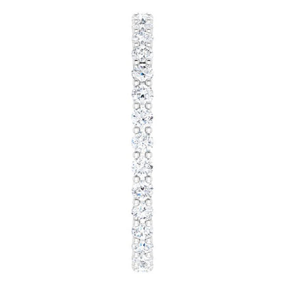 18K White Gold 1/2 CTW Natural Diamond Eternity Band