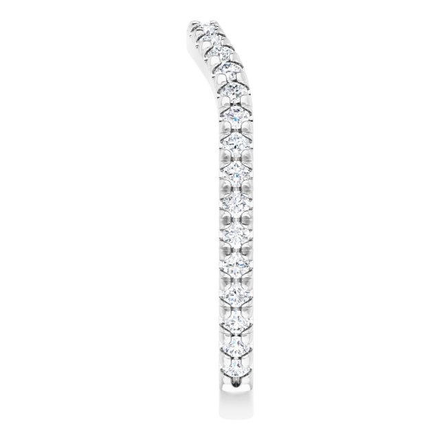 3/8 CTW Natural Diamond French-Set Matching Band