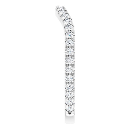 3/8 CTW Natural Diamond French-Set Matching Band