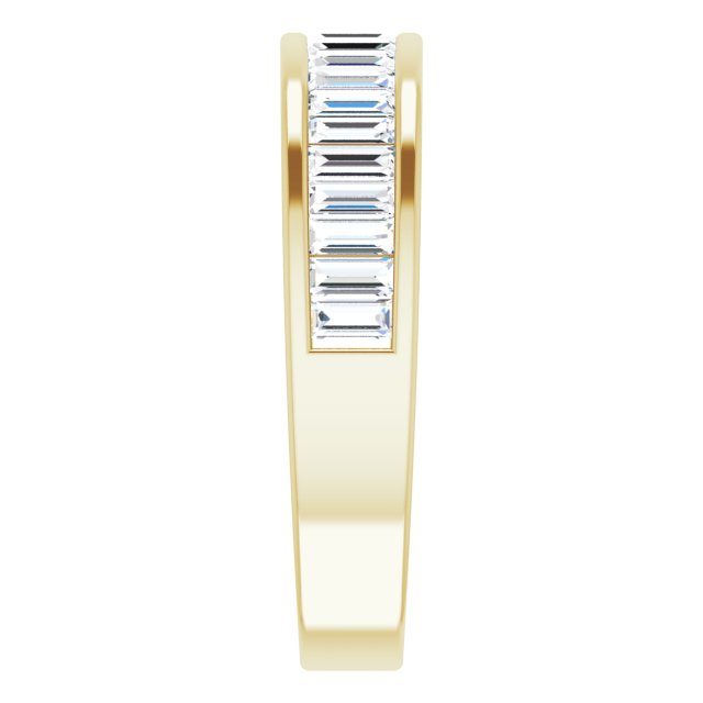 14K Yellow Gold 3/4 CTW Natural Diamond Anniversary Band