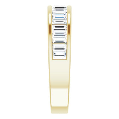 14K Yellow Gold 3/4 CTW Natural Diamond Anniversary Band