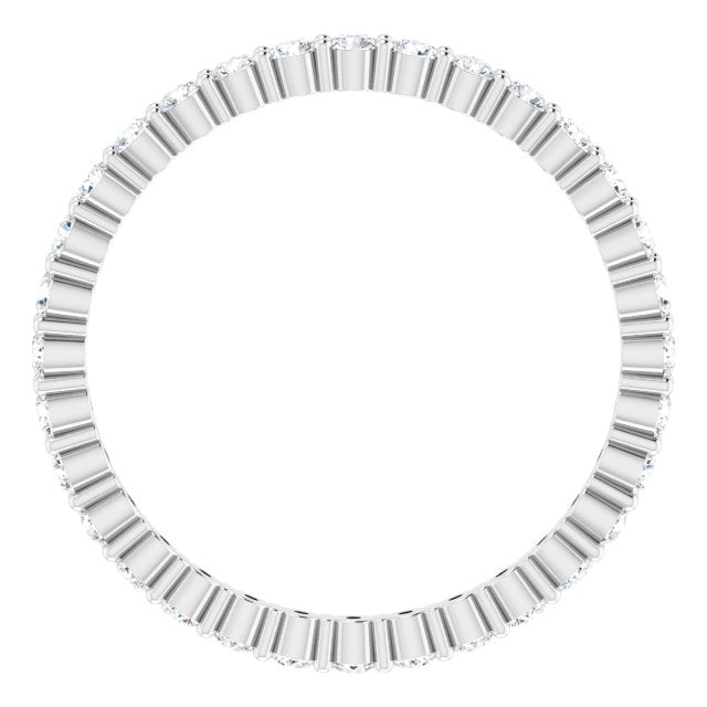 18K White Gold 1/2 CTW Natural Diamond Eternity Band