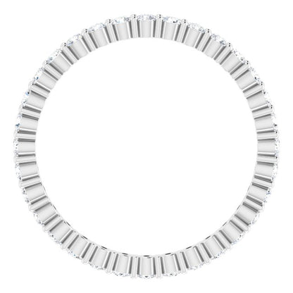 18K White Gold 1/2 CTW Natural Diamond Eternity Band