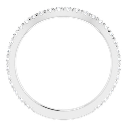 3/8 CTW Natural Diamond French-Set Matching Band