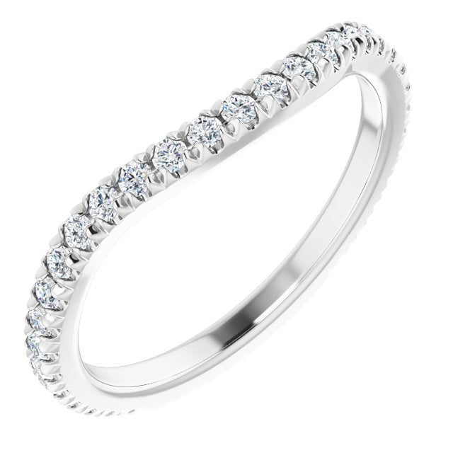 3/8 CTW Natural Diamond French-Set Matching Band