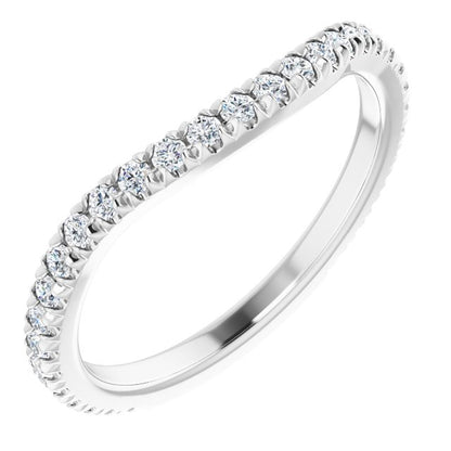 3/8 CTW Natural Diamond French-Set Matching Band