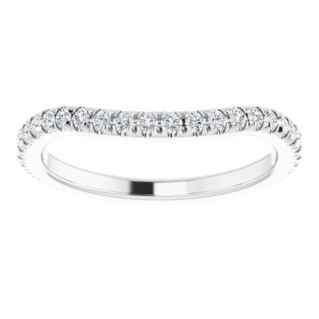 3/8 CTW Natural Diamond French-Set Matching Band