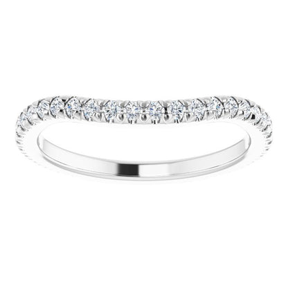 3/8 CTW Natural Diamond French-Set Matching Band
