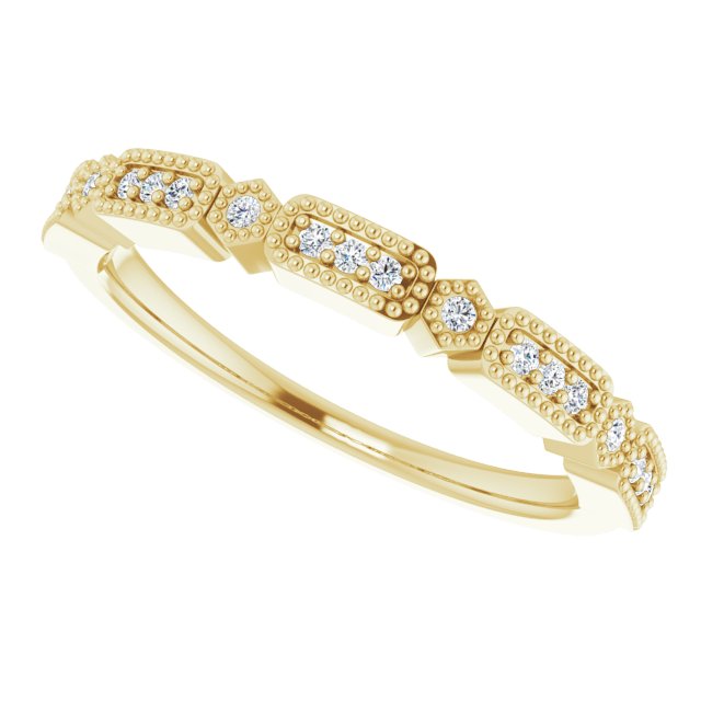 1/10 CTW Natural Diamond Anniversary Band, 1 mm