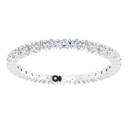 18K White Gold 1/2 CTW Natural Diamond Eternity Band