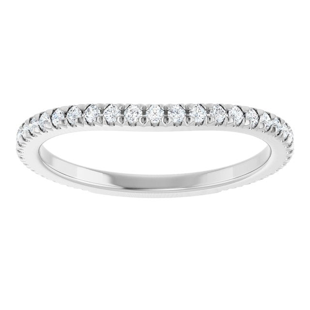 1/3 CTW Natural Diamond French-Set Matching Band