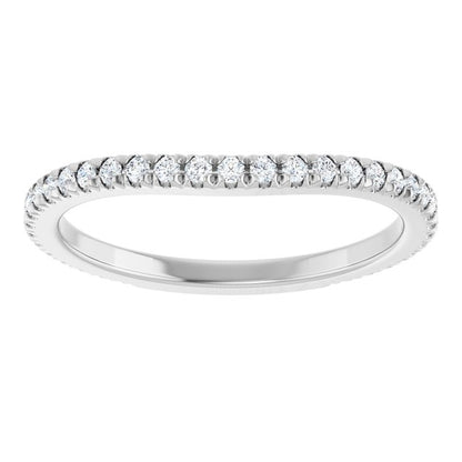 1/3 CTW Natural Diamond French-Set Matching Band