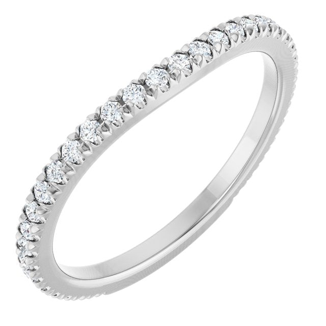 1/3 CTW Natural Diamond French-Set Matching Band