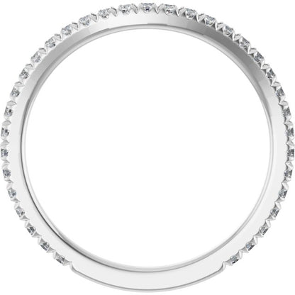 1/3 CTW Natural Diamond French-Set Matching Band