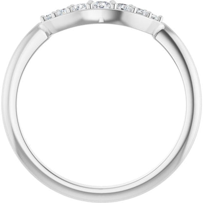 1/6 CTW Natural Diamond Contour Band, 4 x 4.09 mm