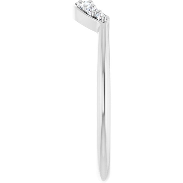 1/6 CTW Natural Diamond Contour Band, 4 x 4.09 mm