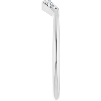 1/8 CTW Natural Diamond Contour Band, 2.4 mm