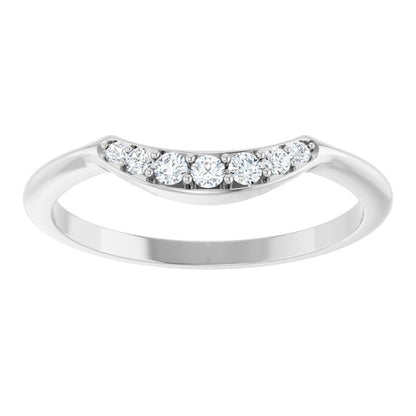 1/8 CTW Natural Diamond Contour Band, 2.4 mm