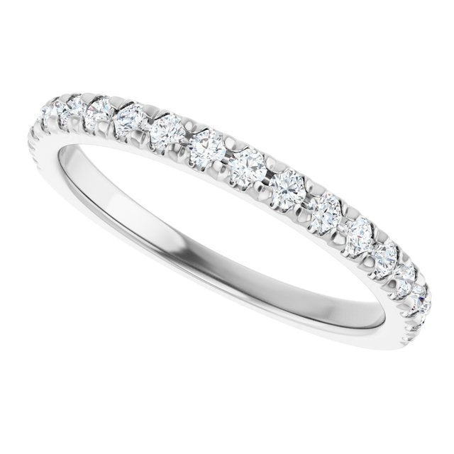 1/3 CTW Natural Diamond French-Set Anniversary Band, 2.1 mm