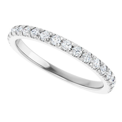 1/3 CTW Natural Diamond French-Set Anniversary Band, 2.1 mm