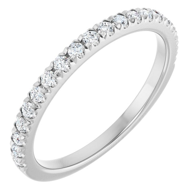 1/3 CTW Lab-Grown Diamond French-Set Anniversary Band, 1.9 mm
