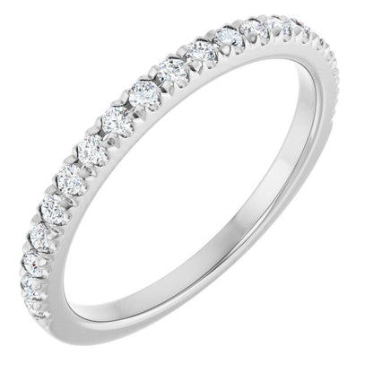 1/3 CTW Lab-Grown Diamond French-Set Anniversary Band, 1.9 mm