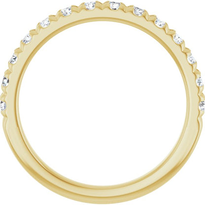 5/8 CTW Lab-Grown Diamond French-Set Anniversary Band, 2.65 mm