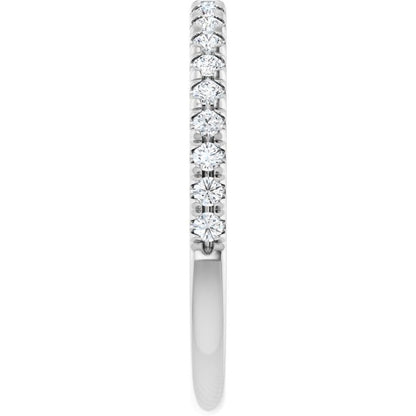 1/3 CTW Lab-Grown Diamond French-Set Anniversary Band, 1.9 mm