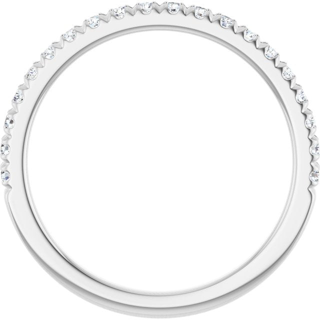 1/3 CTW Lab-Grown Diamond French-Set Anniversary Band, 1.9 mm
