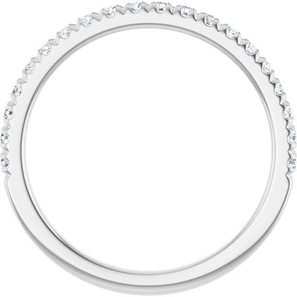 1/3 CTW Lab-Grown Diamond French-Set Anniversary Band, 1.9 mm
