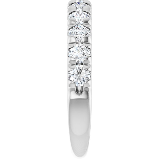 1 CTW Natural Diamond French-Set Anniversary Band, 3.4 mm