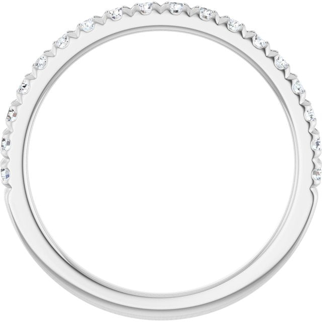 1/3 CTW Natural Diamond French-Set Anniversary Band, 2.1 mm
