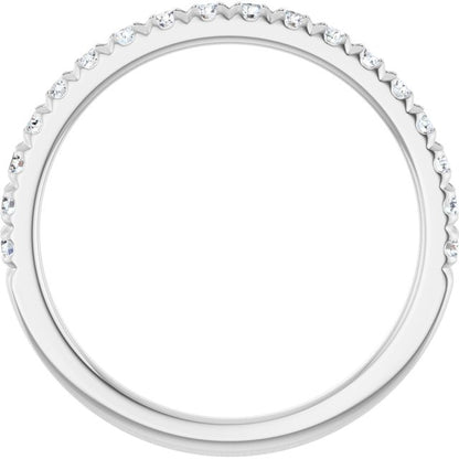 1/3 CTW Lab-Grown Diamond French-Set Anniversary Band, 1.9 mm