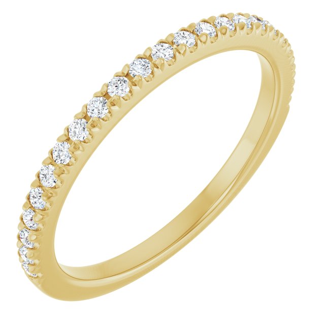 1/5 CTW Lab-Grown Diamond French-Set Anniversary Band