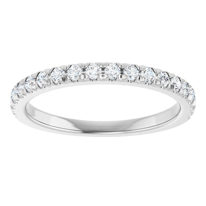 1/3 CTW Natural Diamond French-Set Anniversary Band, 2.1 mm
