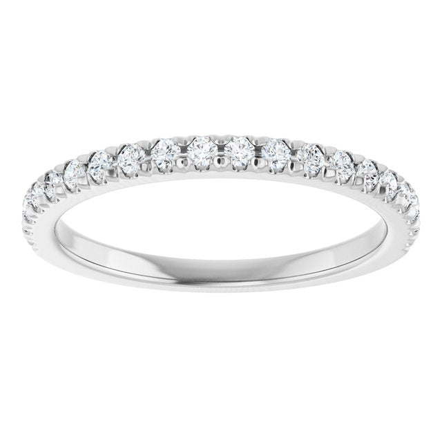 1/3 CTW Lab-Grown Diamond French-Set Anniversary Band, 1.9 mm